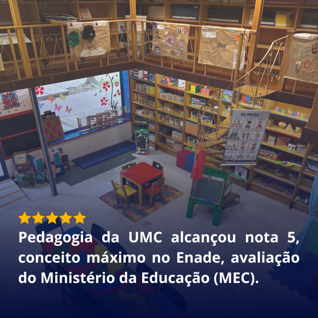 Pedagogia presencial da UMC recebe nota máxima no Enade